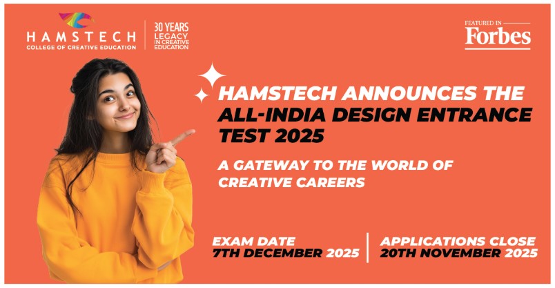 Hamstech Announces the All-India Design Entrance Test 2025 – A Gateway to the World of Creative Careers
