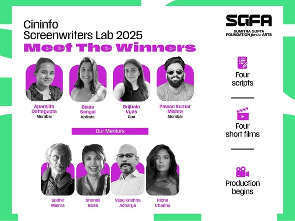 Cininfo Screenwriters Lab 2025 Announces Four Winners