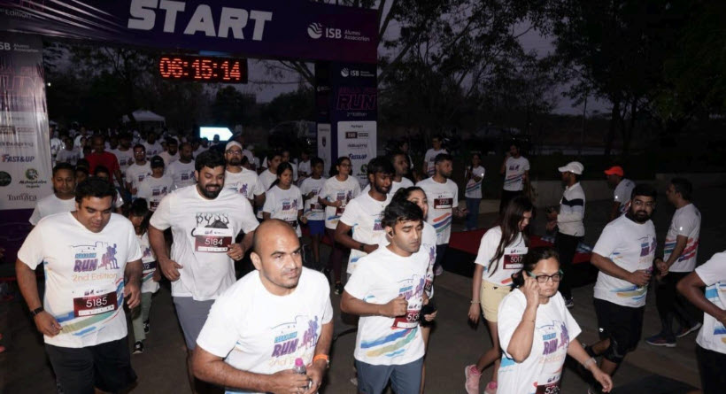 The ISBAA Fun Run, 2nd Edition, Successfully BringsTogether the ISB Community at the ISB Campus,Hyderabad